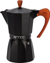 Кофеварка "FASHION WOOD BLACK " 3-х порционная из алюминия, торг.марки G.A.T.