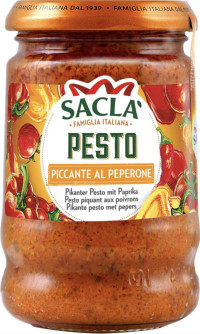 Sacla Pesto с болгарским и стручковым перцем