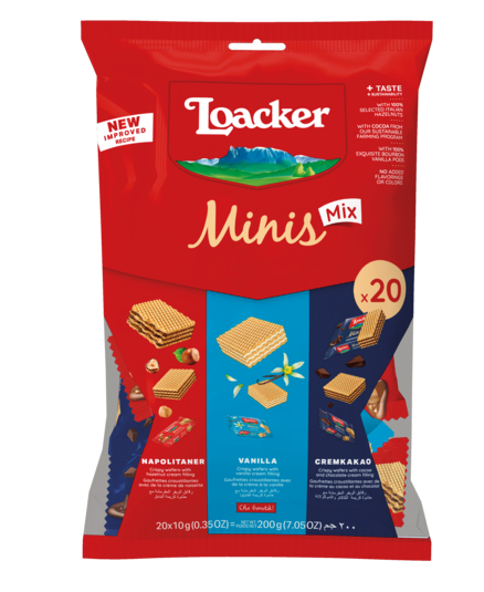 Minis MIX "КРЕМ-КАКАО" "ФУНДУК" "ВАНИЛЬ"