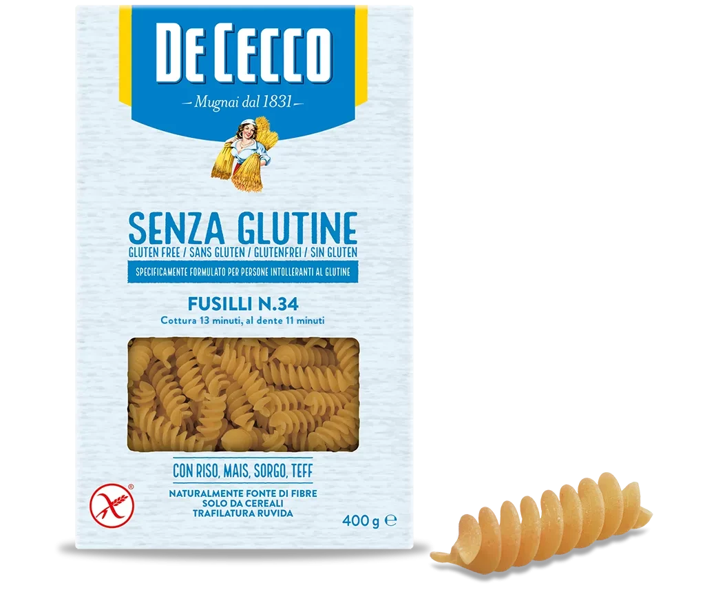 Макаронные изделия "Fusilli" БЕЗ ГЛЮТЕНА  400 гp