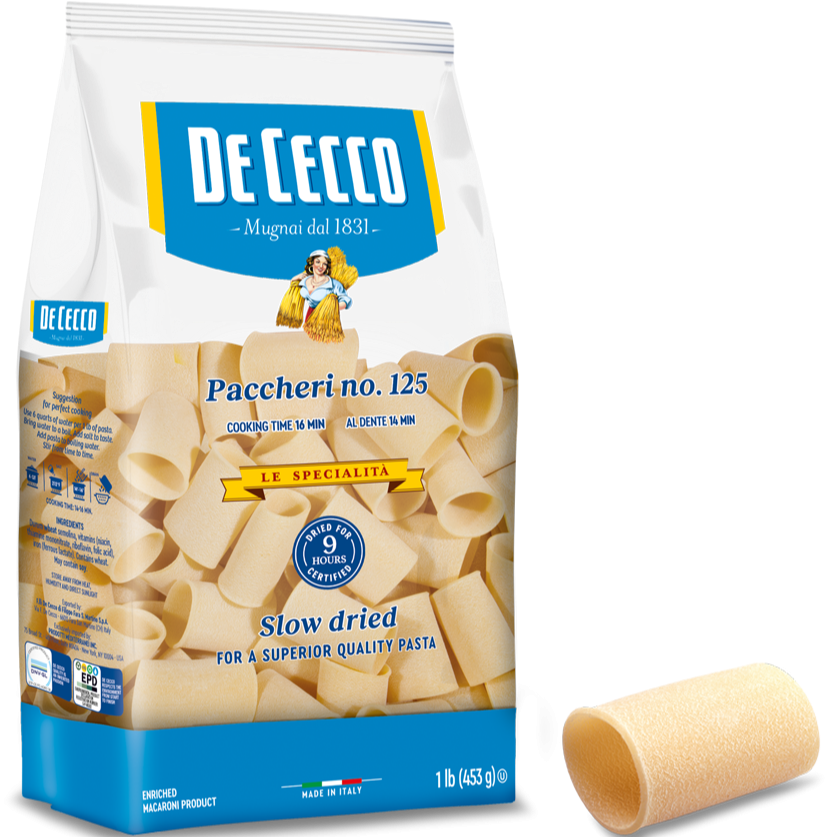 Макаронные изделия "Paccheri" De Cecco