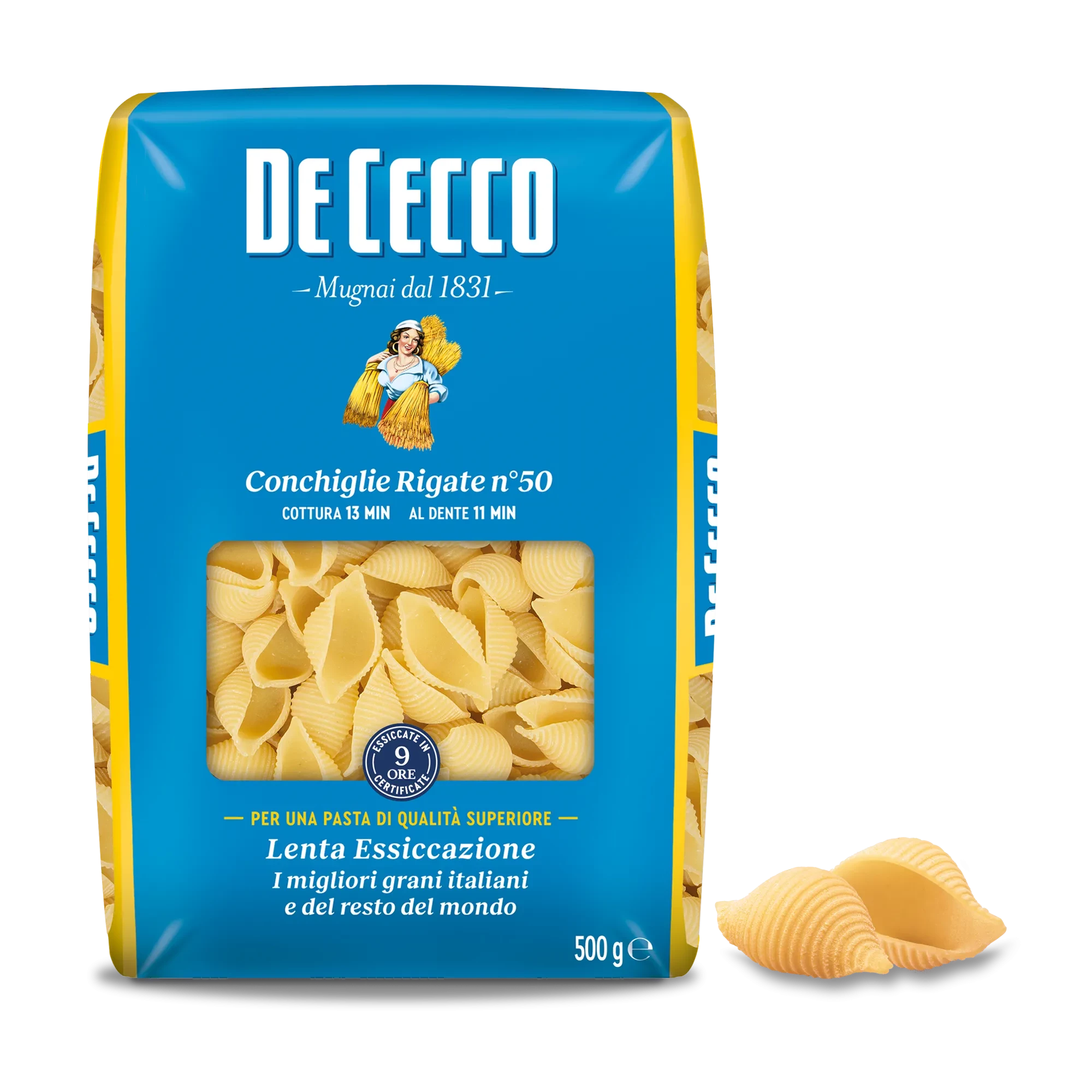 Макаронные изделия "Conchiglie Rigate" 500 гp