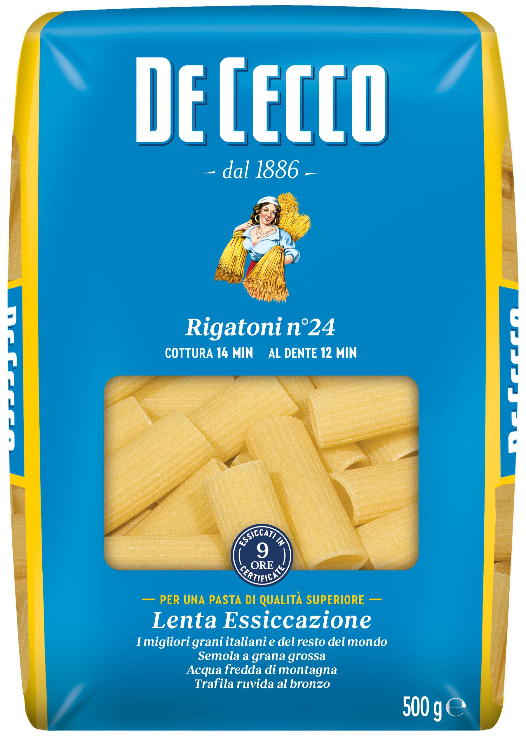 Макаронные изделия "Rigatoni" De Cecco