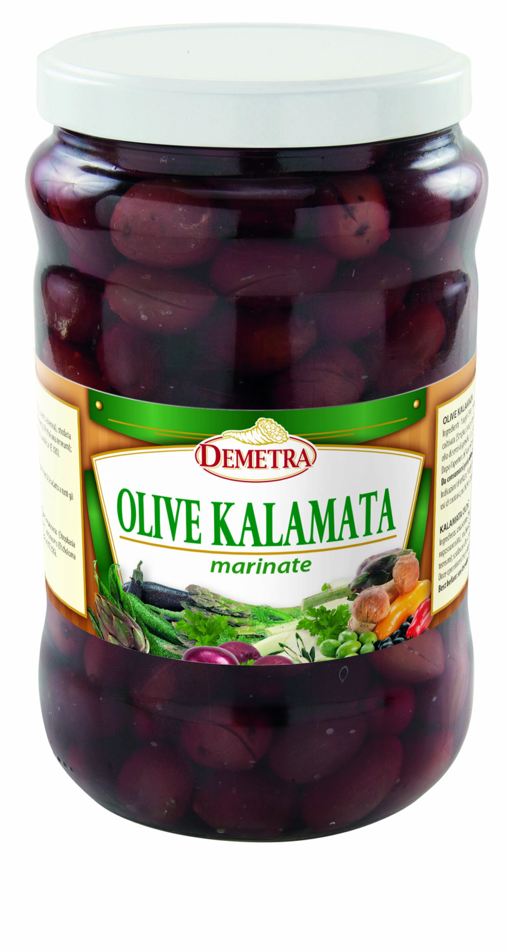 Маринованные оливки Kalamata «Alla greca»